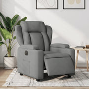 Poltrona Elettrica Reclinabile Grigio Scuro in Tessuto 3204459