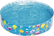 Bambino piscina con scivolo - Tema spiaggia - Piscina per bambini con scivolo 122 x 25 cm