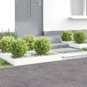 Bordura per Prato 4 pz 100 x 60 x 20 cm Acciaio Bianco 8008934
