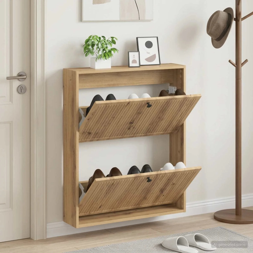 Mobiletto per Scarpe da Muro EDE 71 x 17 x 86 cm 895984