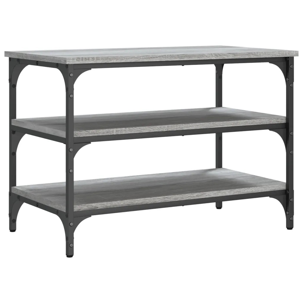 Panca Porta Scarpe Grigio Sonoma 70x38,5x49cm Legno Multistrato 839041