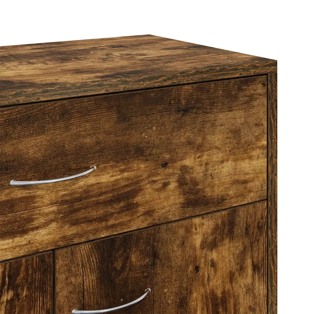 Credenza | Madia | Buffet da pranzo | Armadio da pranzo Rovere Fumo 60x30x75 cm in Legno Multistrato