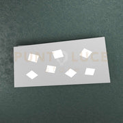 NOTE APPLIQUE PLAFONIERA 7 LUCI ATTACCO GX53 GRIGIO