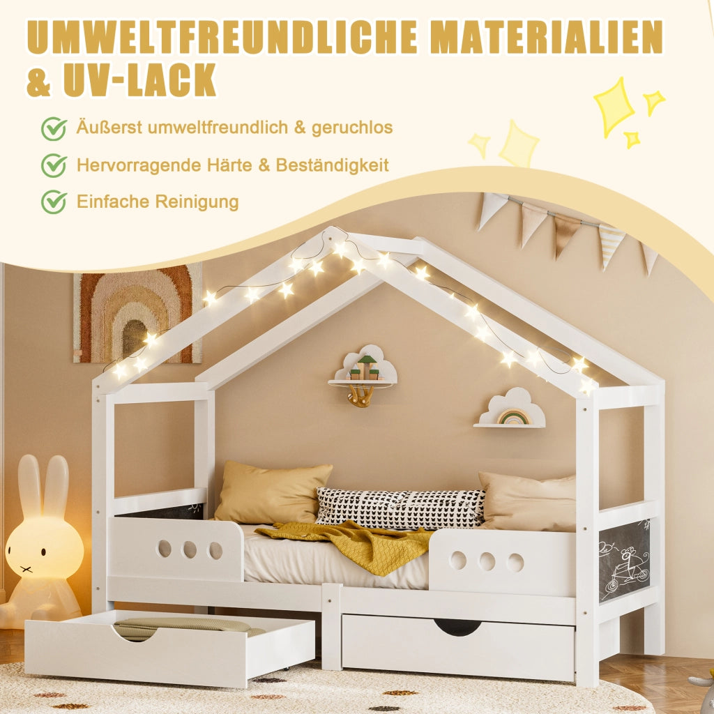letto per bambini legno bianco 95 x 207;5 cm