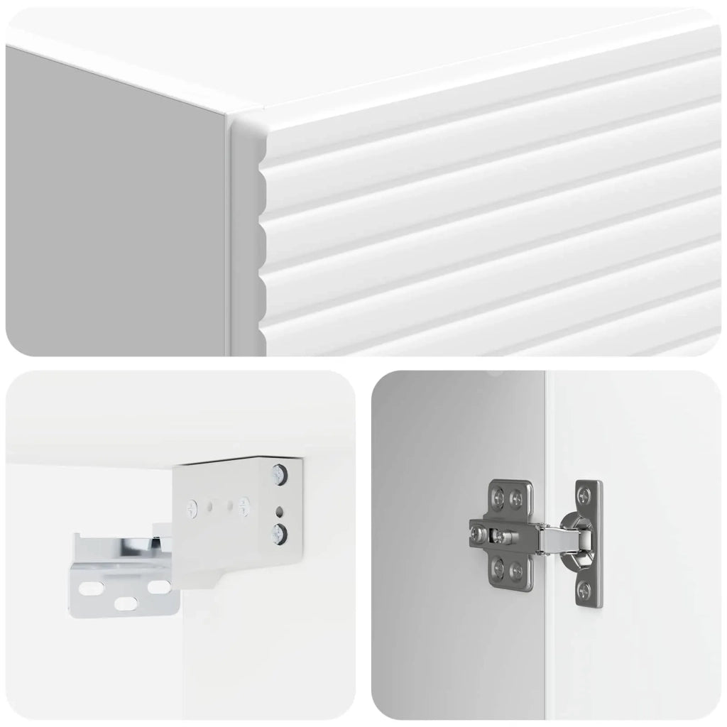 Set di armadi 2 pcs Bianco Lucido 33 x 34,5 x 89,5 cm 3416632