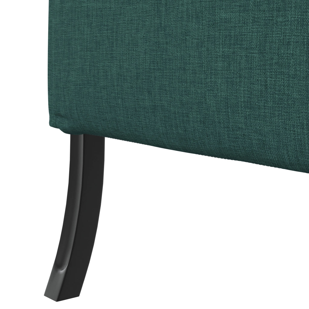 Divano alto Verde Scuro 109x56x121 cm Tessuto
