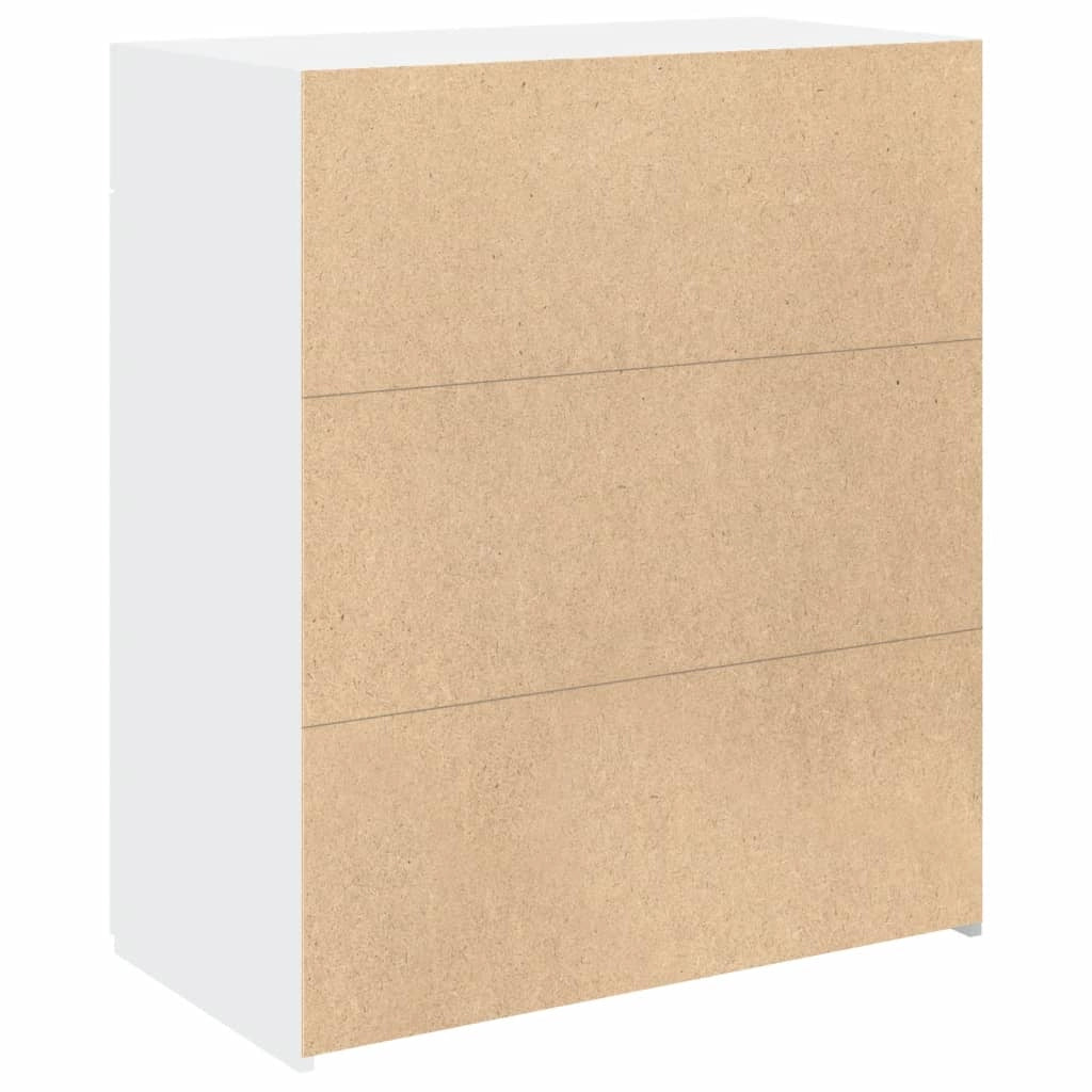 Buffet credenza cassettiera mobiletto mobile contenitore organizer per cucina soggiorno salotto 80 x 42,5 x 93 cm legno ingegnerizzato bianco 02_0030521