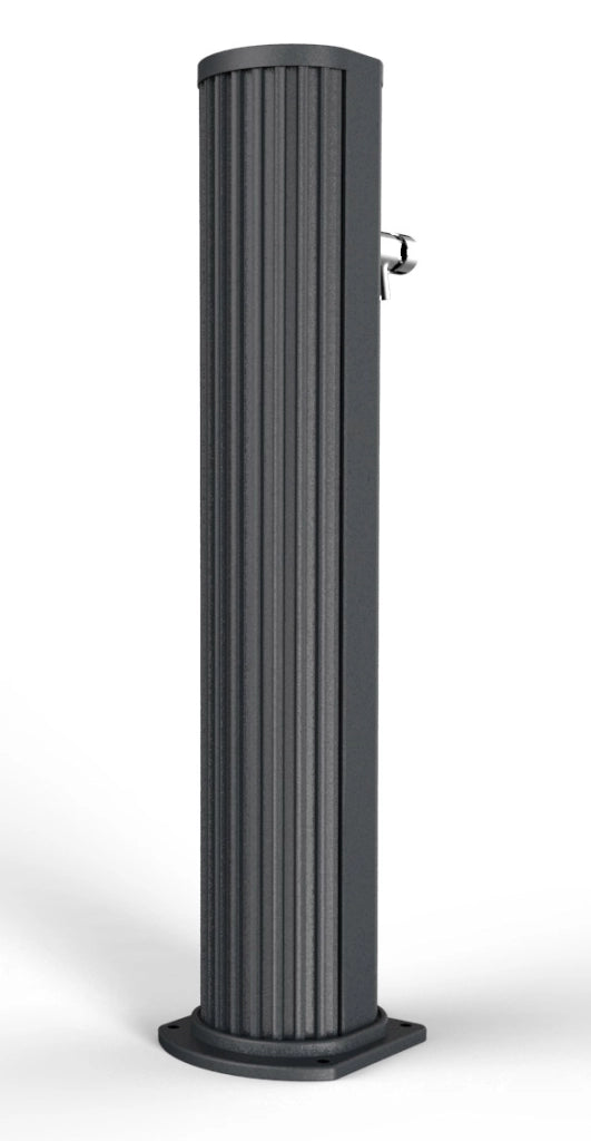 Fontana Lavapiedi da Giardino con Rubinetto Temporizzato Arkema Jolly Grigio Antracite