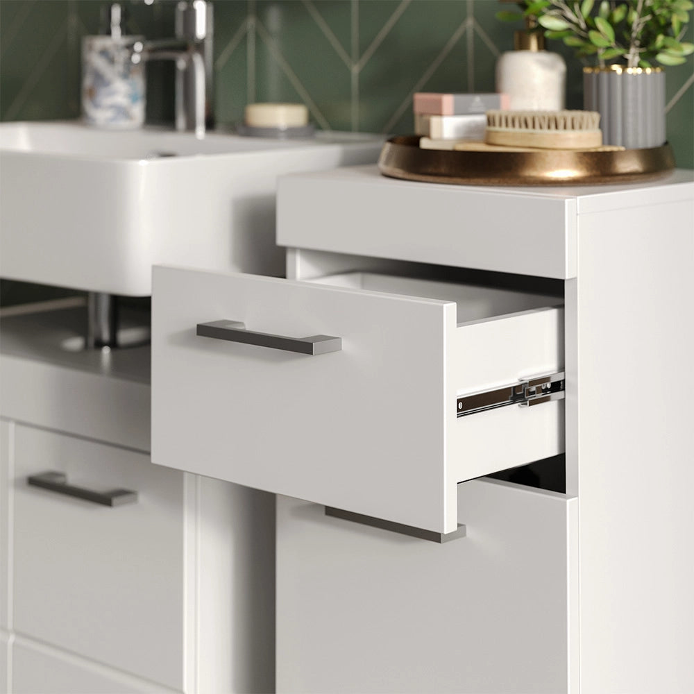 Mobiletto bagno Luna Bianco 37 x 79 cm Vicco