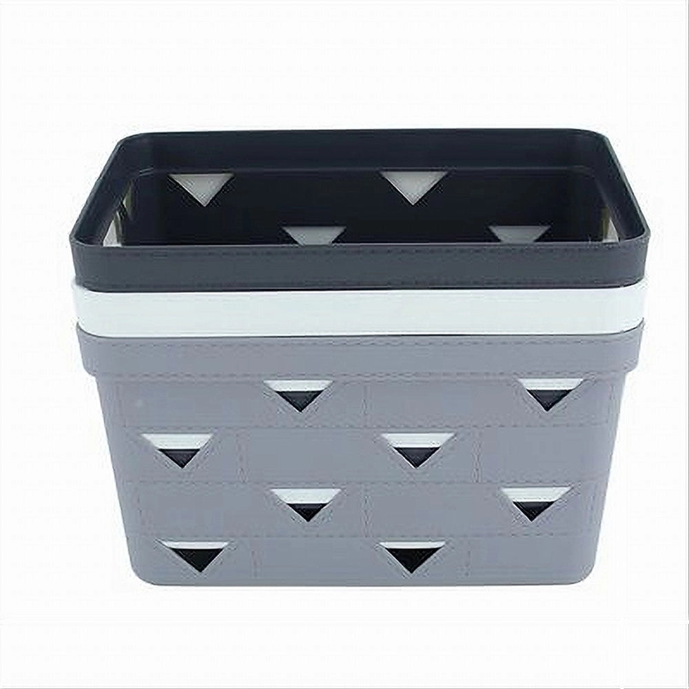Trade Shop - Cesto Cestino Portatutto Oggetti Organizzatore Rettangolare 25.8x17.7x14cm 10718 -