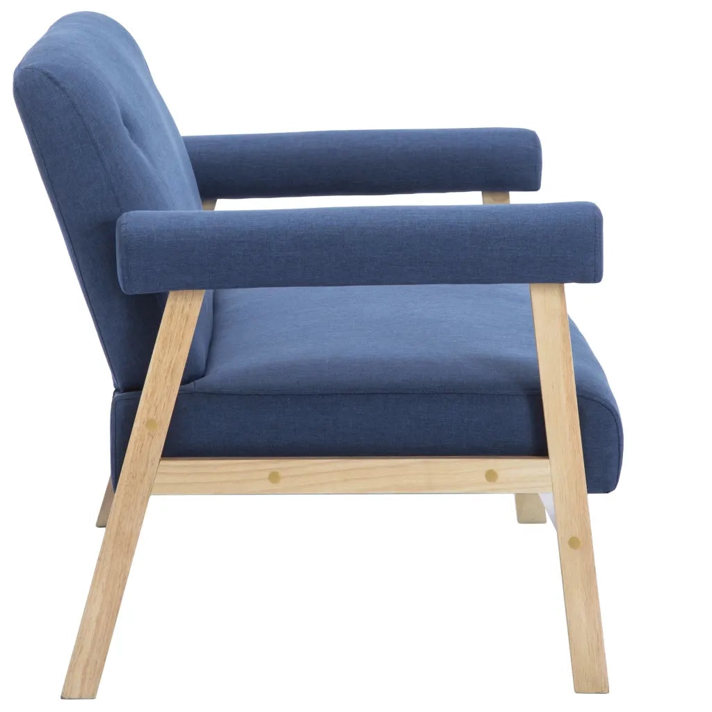 Divano a 2 Posti in Tessuto Blu cod mxl 16459
