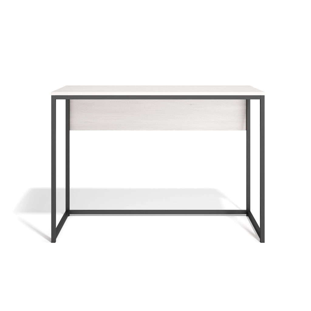 Scrivania Herdasa metallo e effetto bianco 75x105x52