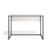 Scrivania Herdasa metallo e effetto bianco 75x105x52