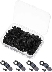 Fotolijstclips da 100 - Chiavi a gomito nere - Accessori di supporto - Viti - 23 mm x 7 mm - Acciaio inossidabile - Supporto per fotolijst