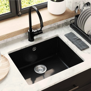 Lavello Nero 530 x 460 mm 80% Quarzo e 20% Resina