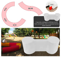 Giunto per Collegare più Panche da Esterno Althea di Arkema Bianco