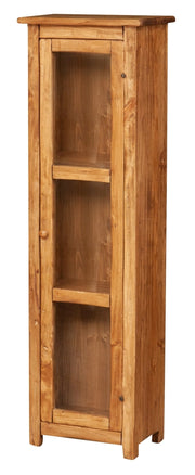 Biscottini Vetrinetta Country in legno massello di tiglio finitura naturale.Made in Italy