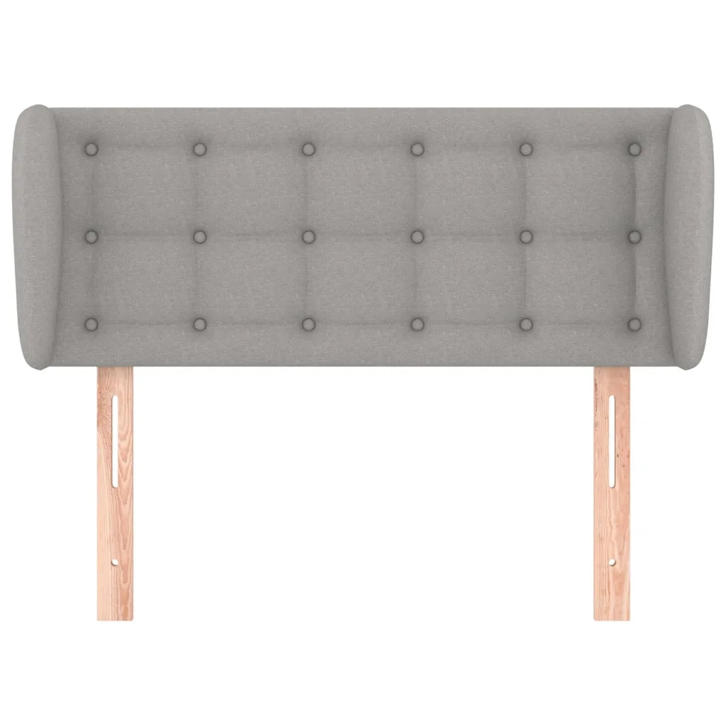 Testiera ad Orecchio Grigio Chiaro 83x23x78/88 cm in Tessuto