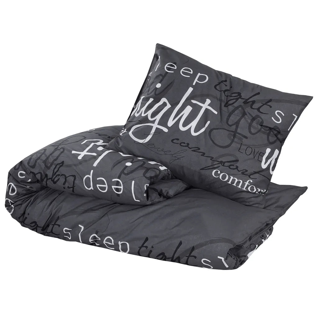 Set Copripiumino Nero 260x220 cm in Cotonecod mxl 115965