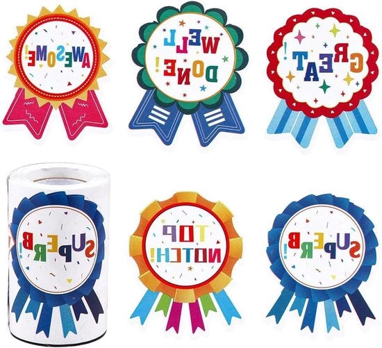 Etichette Sticker Ronde - Papier - Autoadesivo - Colorati - Abbigliamento Regalo - Sala Classe Casa - Festa Compleanno - Adatti per - 200 pezzi - Ben Fatto - Sticker Stampa Colorata per Scrapbook.