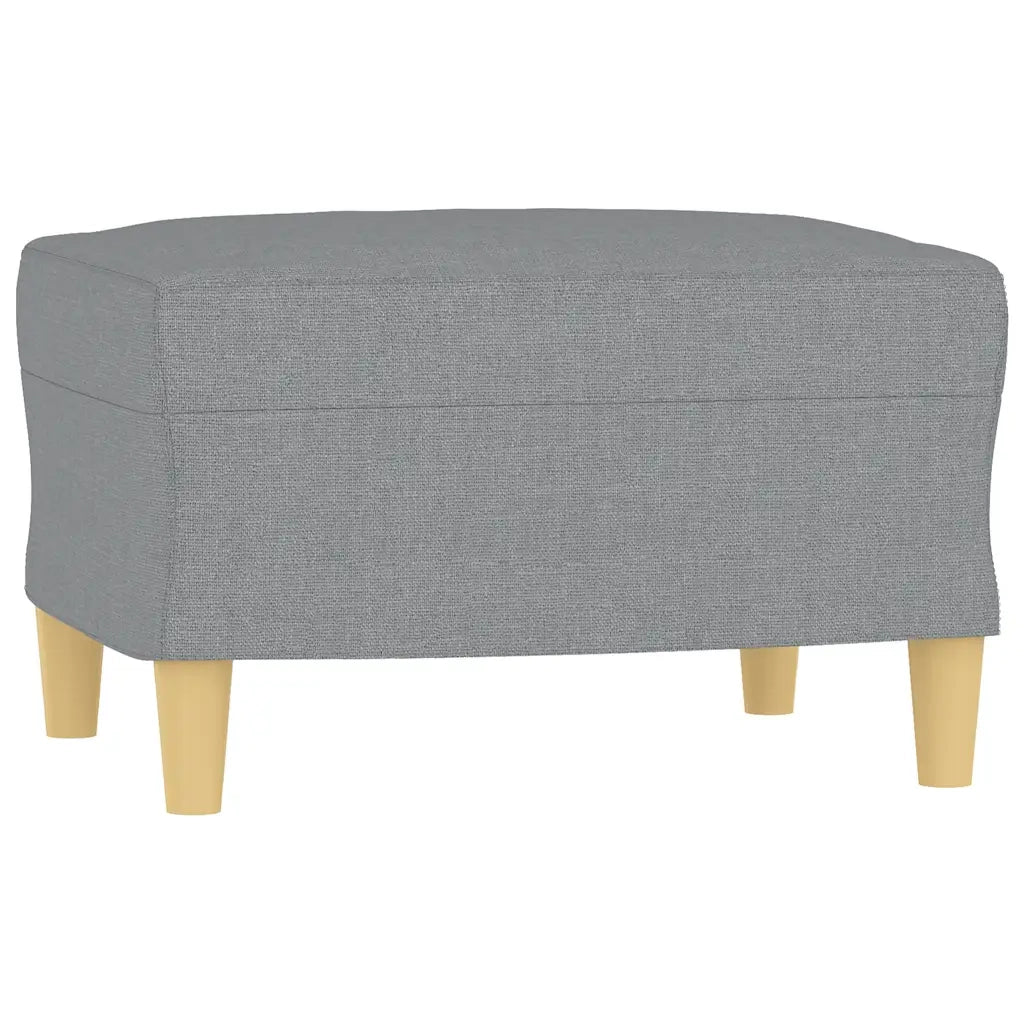 Poggiapiedi Grigio Chiaro 60x50x41 cm in Tessuto 349263