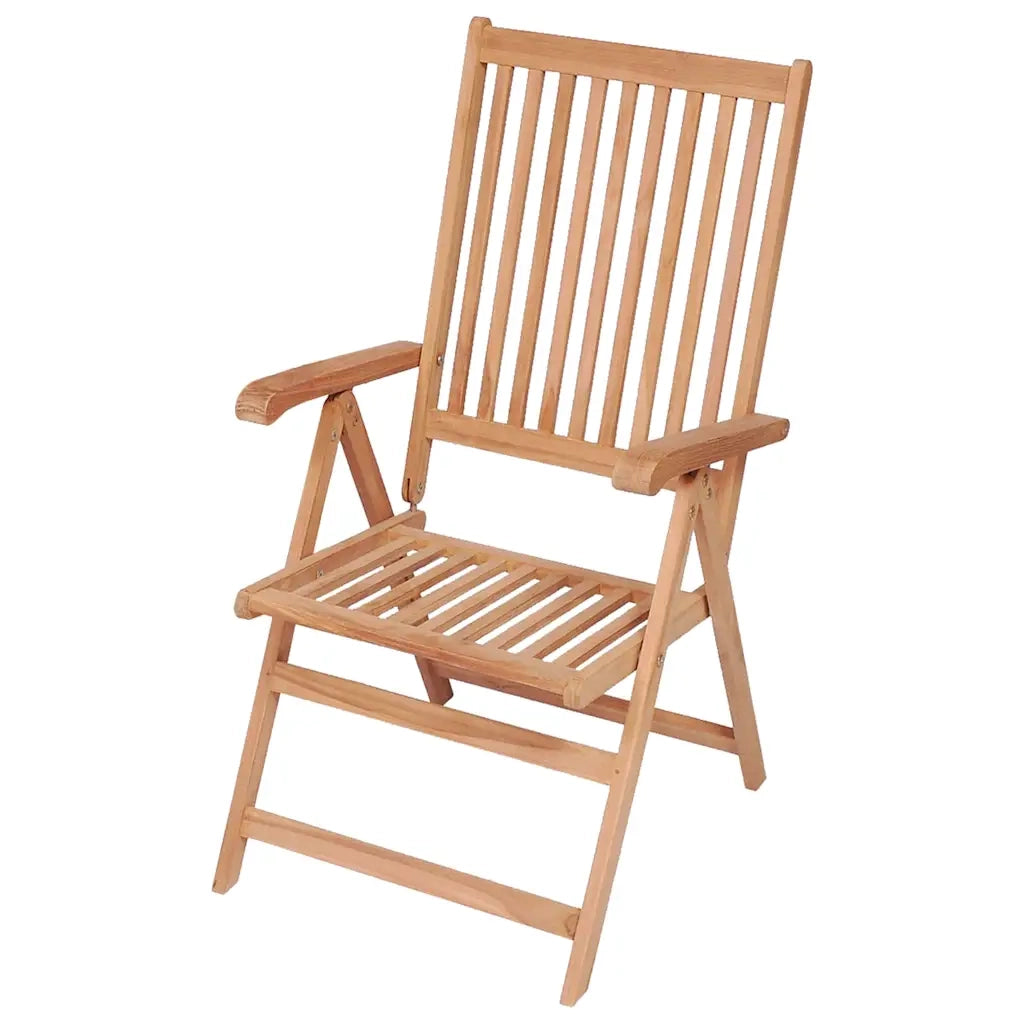 Sedie Reclinabili da Giardino 2 pz in Legno Massello di Teak cod mxl 11645
