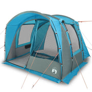 Tenda da campeggio | Tenda da campo da Auto per 4 Persone Blu Impermeabile