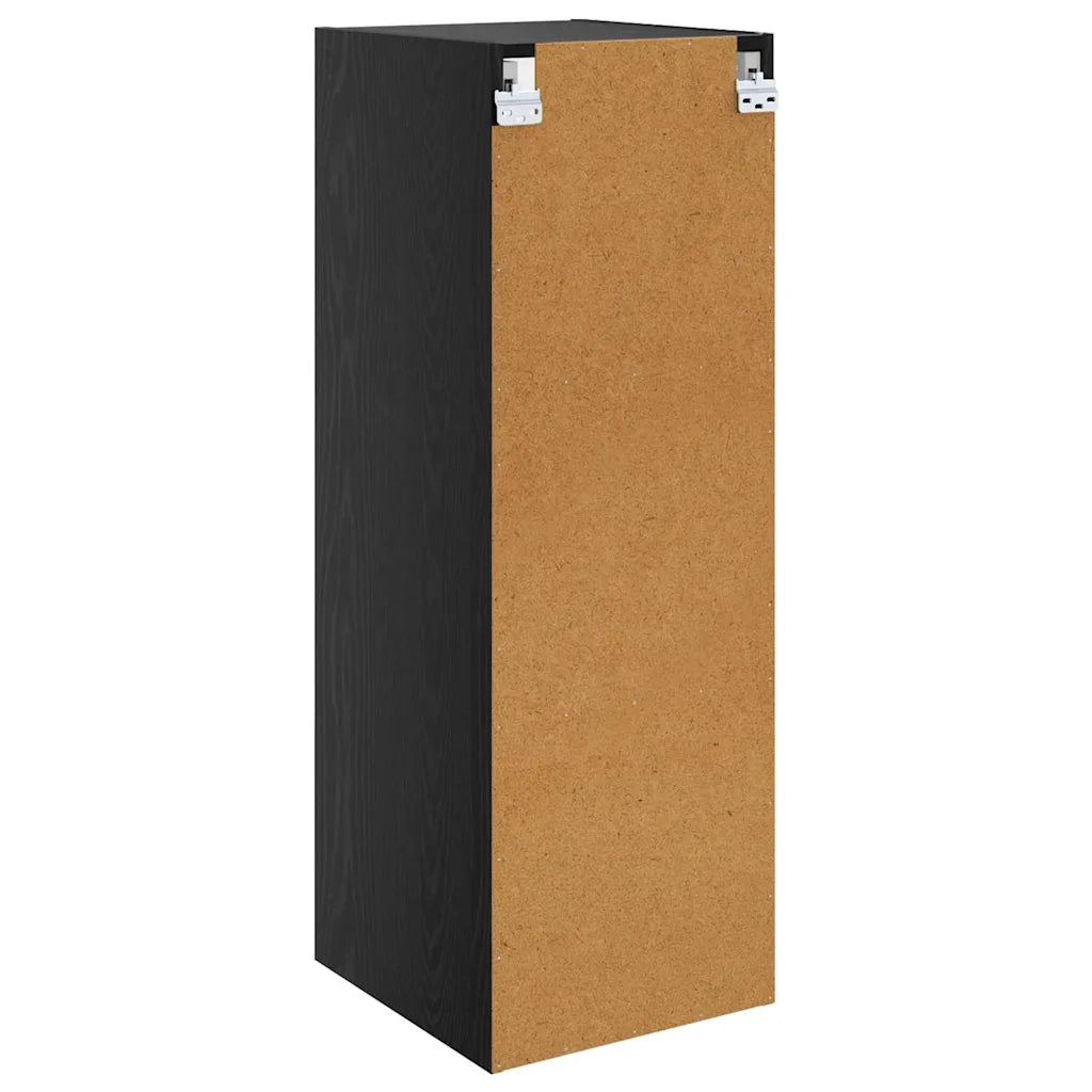 Armadietto a muro Rovere Nero 35 x 37 x 102 cm