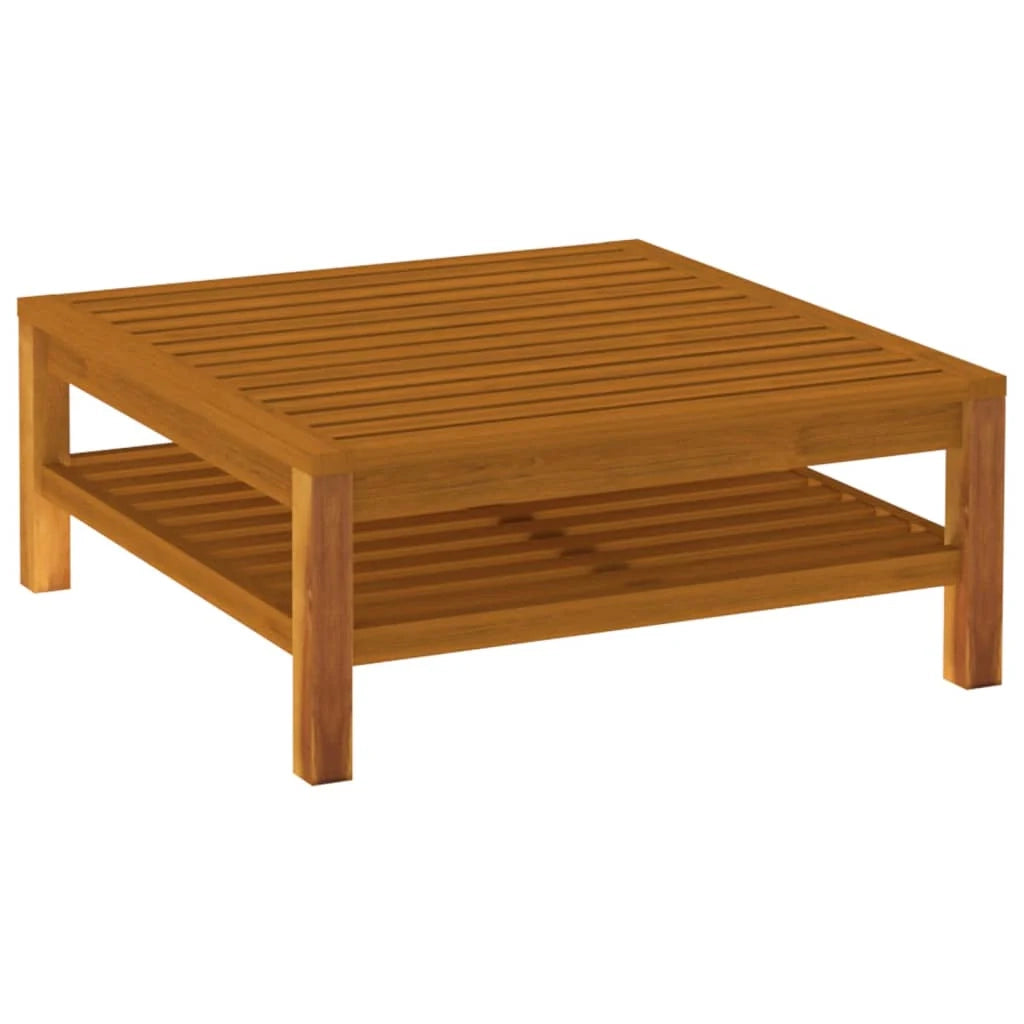 Mobili da giardino mobili da esterno Set di mobili da 4 pezzi con cuscino color crema in legno massello di acacia 02_0016073