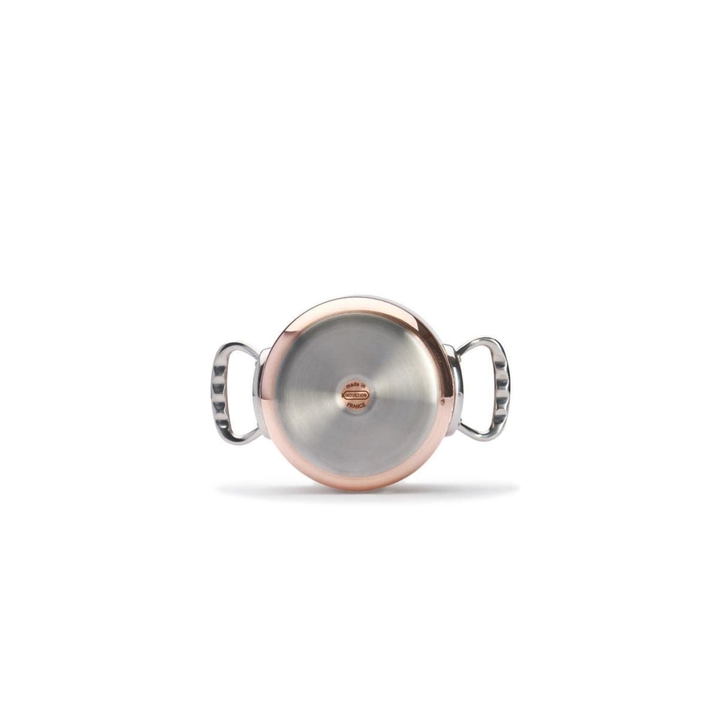 De Buyer 6242.16 Prima Matera Pentola per Induzione 16 cm 1.8 L in Rame e Acciaio Inox colore Dorato e Argento