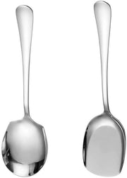 Set di servizio per buffet in acciaio inossidabile da 2 pezzi, vaivisible in lavastoviglie, grande servizio da tavola metallico