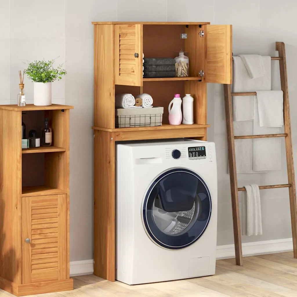 Armadio per Lavatrice con porta VIGO Marrone e Marrone Miele 4019129