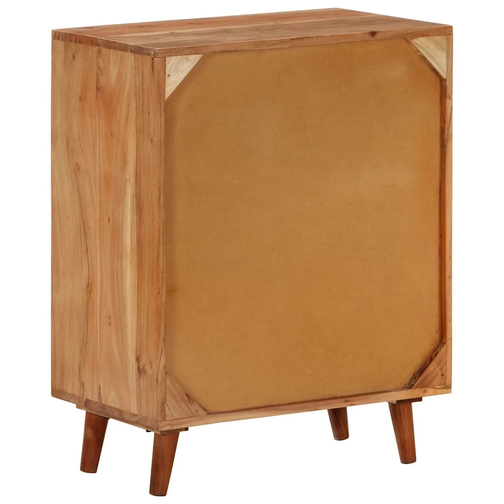 Credenza 60x35x74 cm in Legno Massello di Acacia
