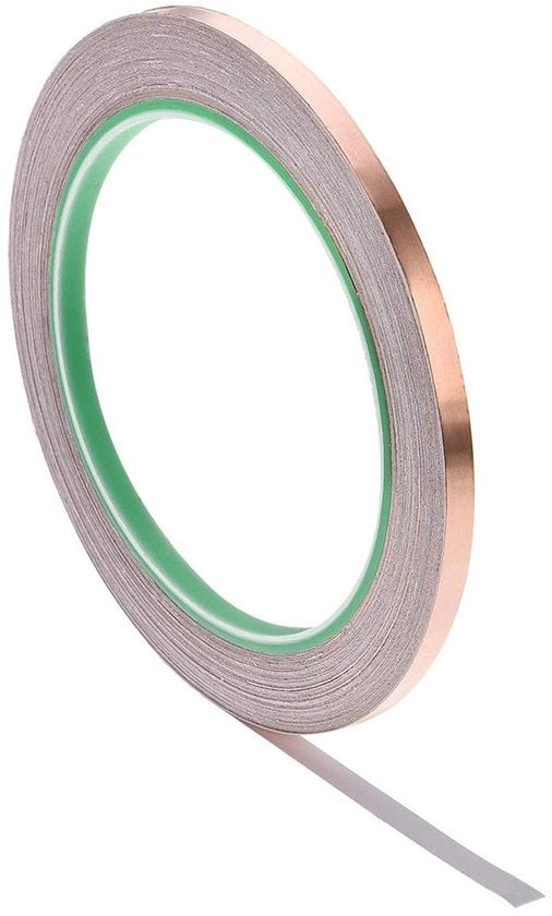 Foglio di laminazione a doppia faccia in rame 5mm x 20m per schermatura EMI e riparazioni di vetro