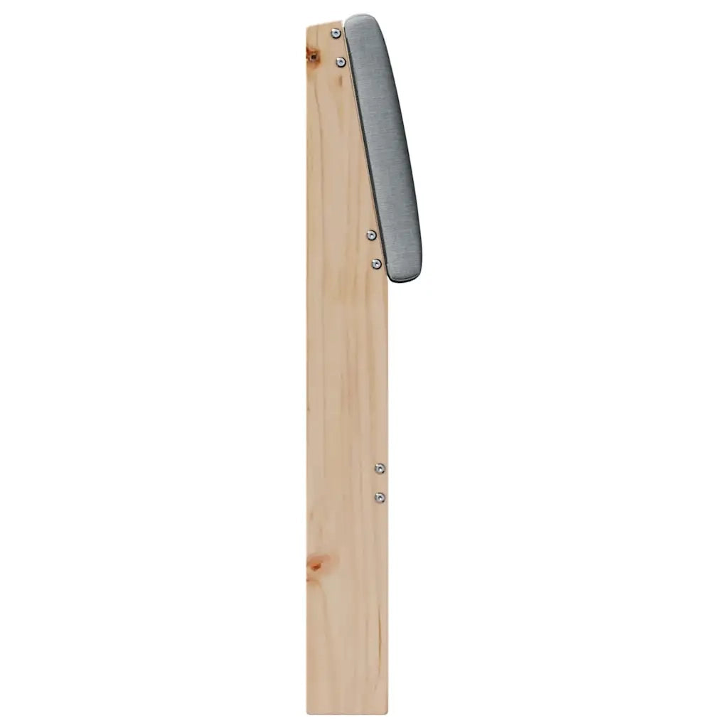 Testiera | Testata imbottita Grigio chiaro 90 cm Pino massello