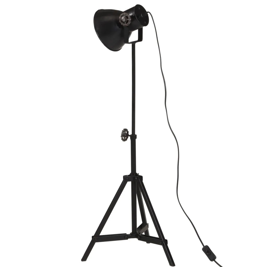vidaXL Lampada da Terra 25 W Nera 35x35x65/95 cm E27