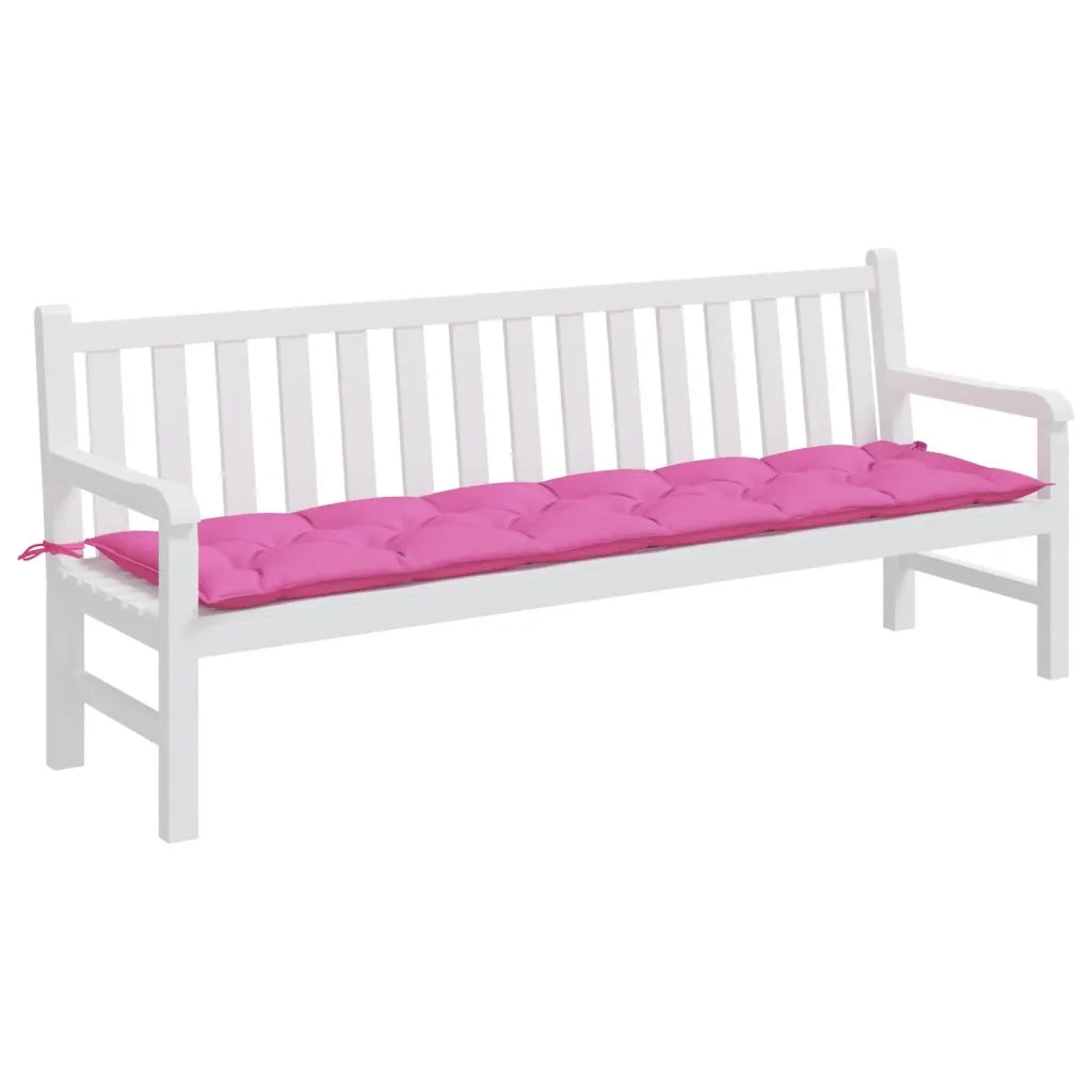 Cuscino per Panca da Giardino-Cuscini per panchina da esterno Rosa 200x50x7 cm in Tessuto