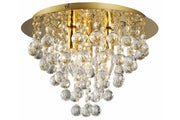 Plafoniera glamour London Crystal oro 38 cm 3xE14 Reality