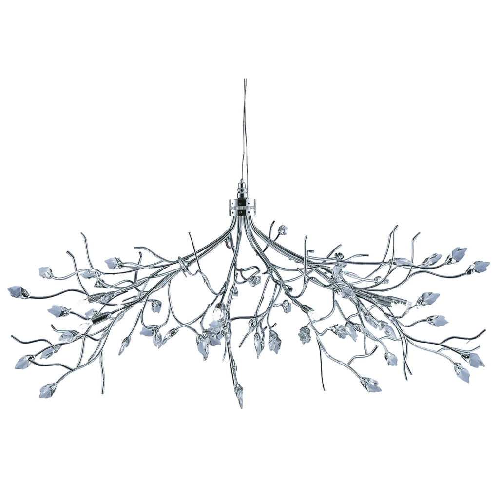 Astbury 8Lt Pendant - Metallo cromato e vetro acidato