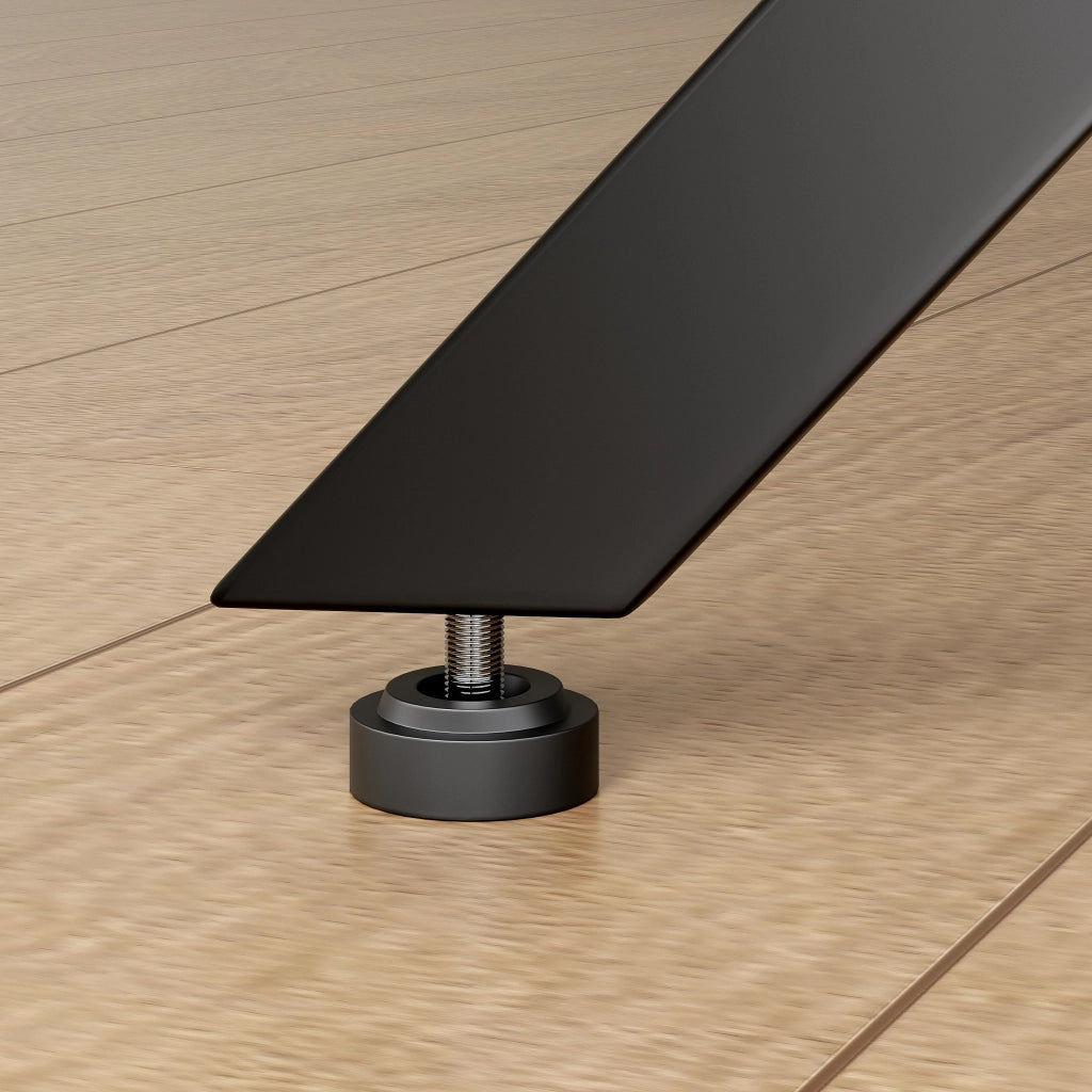 TAVOLO quadrato 80x80x75 cm Nero in ferro e pannello di legno