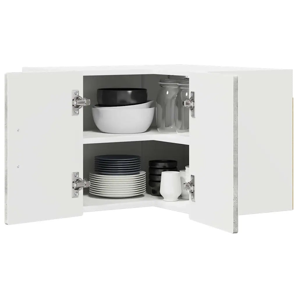 Mobile da cucina con lo scaffale-Armadio da cucina Grigio cemento 57 x 57 x 40 cm 254936