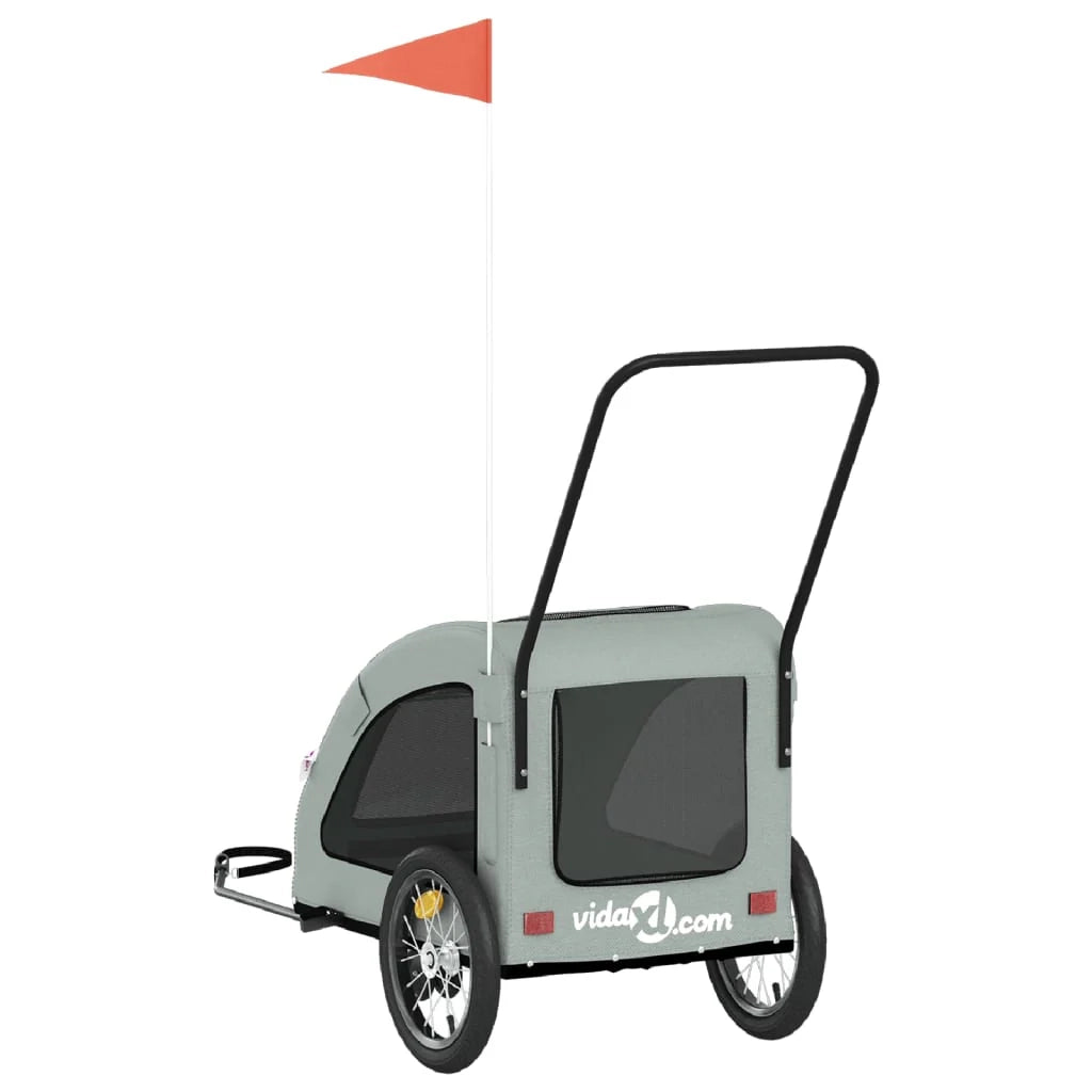 Rimorchio/carrello per animali domestici grigio 02_0044210