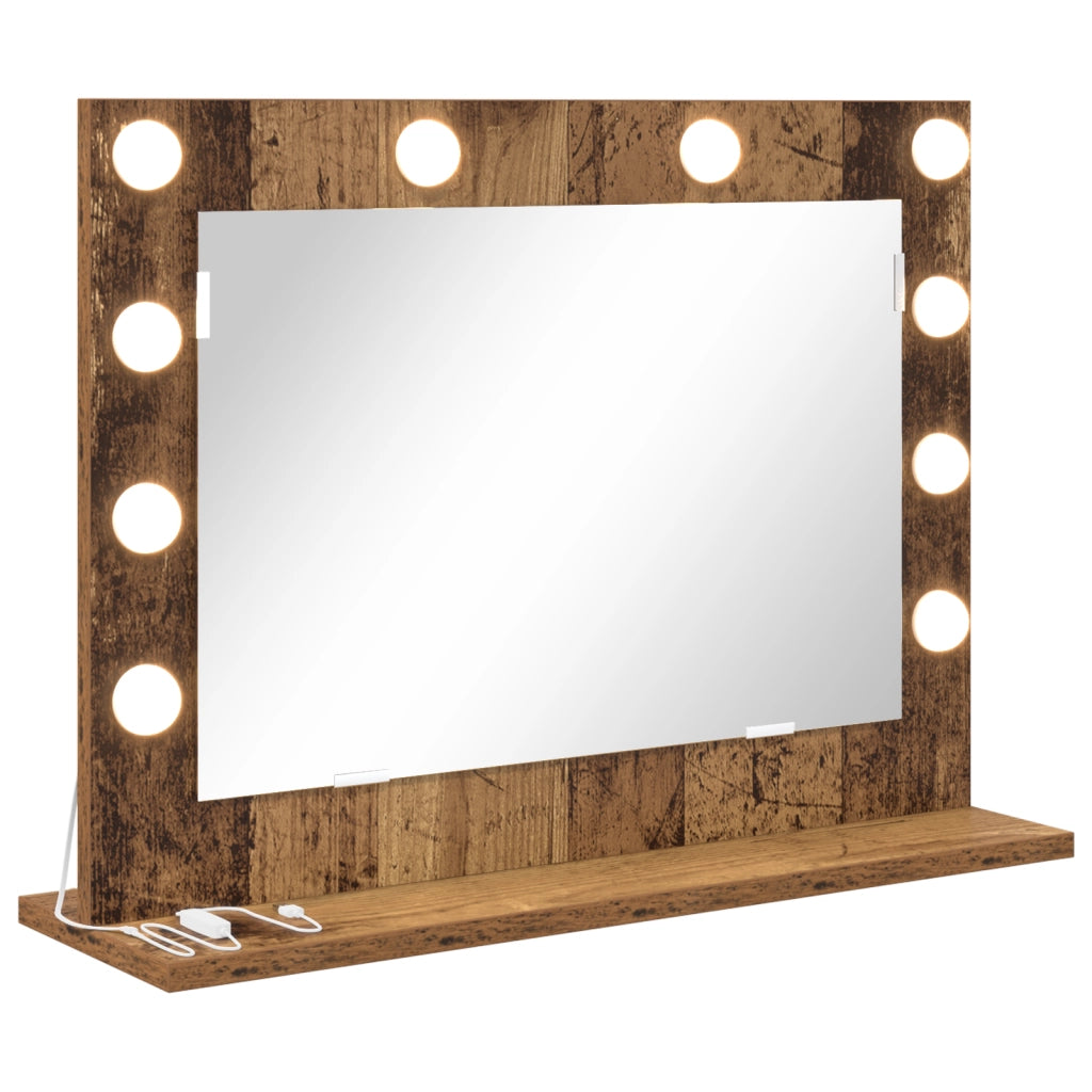 Specchio da Toeletta Legno Vecchio Legno 60 x 45 x 18 cm Specchio