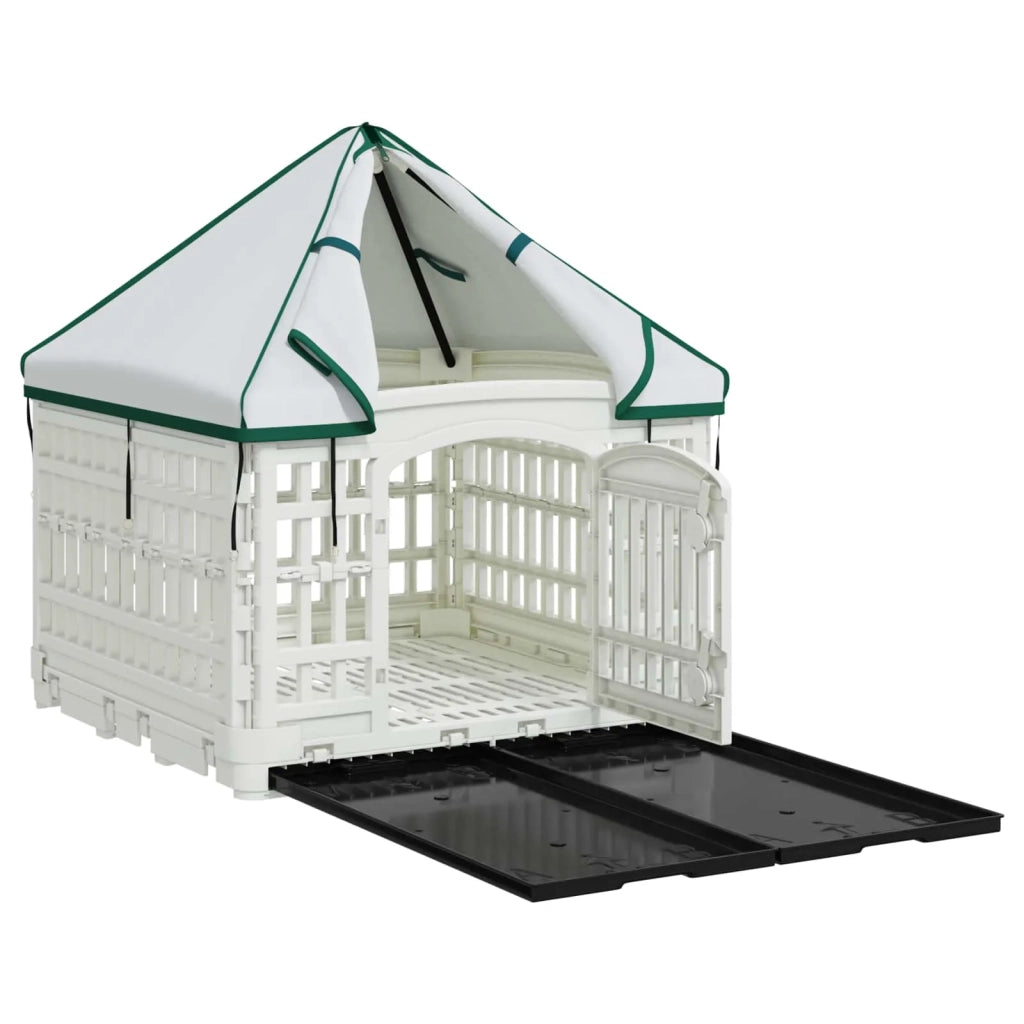Pannello per cani a 4 sezioni con tetto 122 x 106,5 x 82 cm 42027216