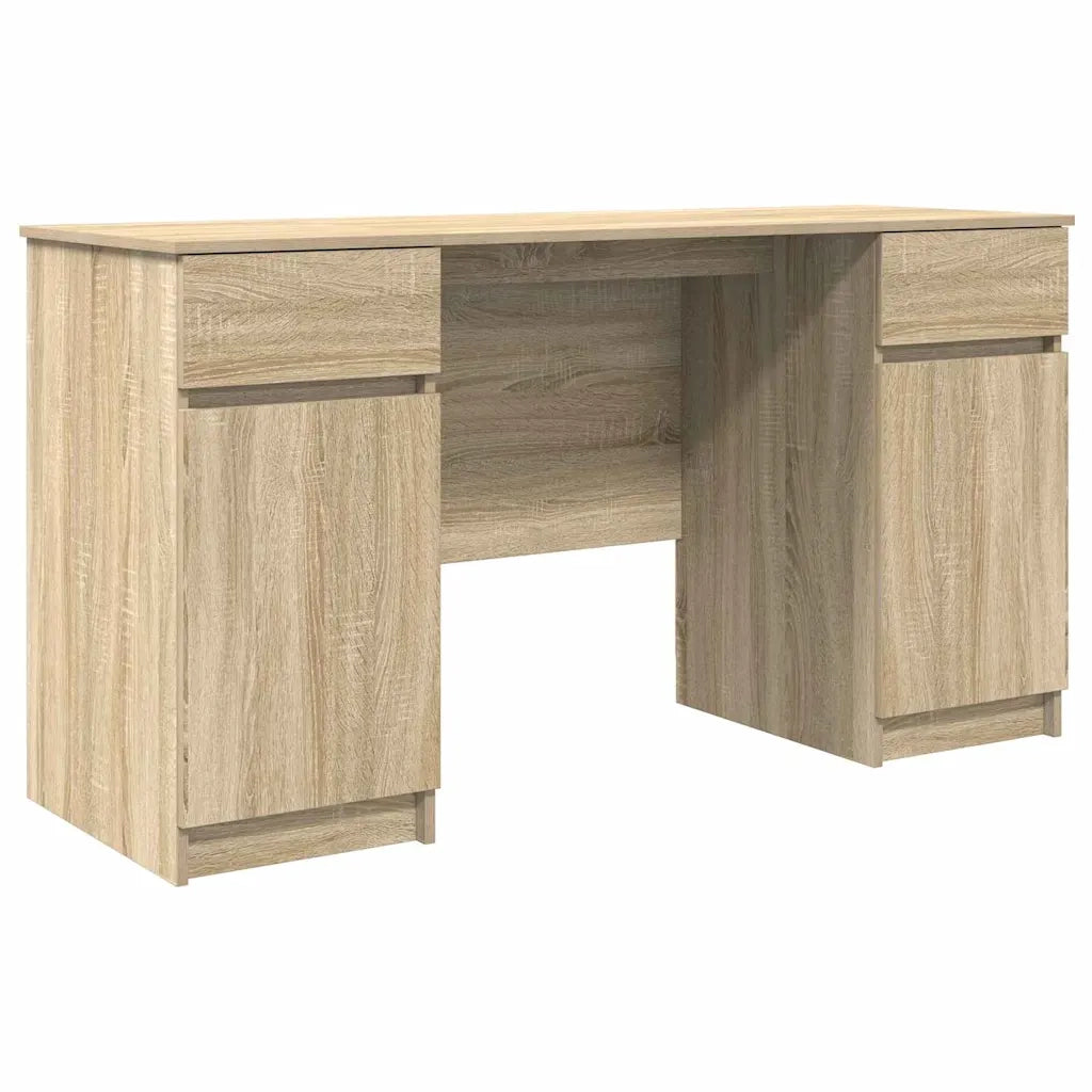 Scrivania | Tavolo da Ufficio rovere sonoma 140 x 49 x 76 cm Legno multistrato