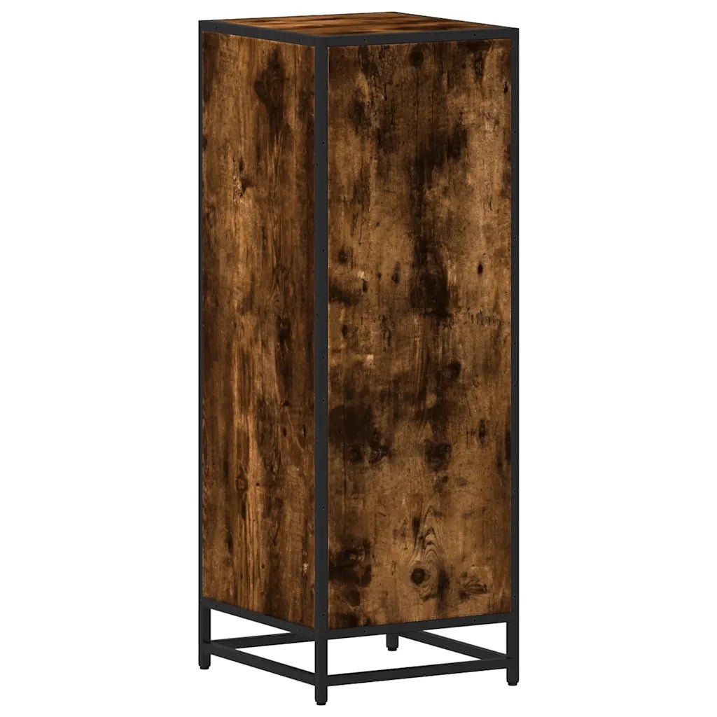 Armadietto Bagno | Armadio da bagno Rovere Fumo 35x37,5x100cm in Legno Multistrato