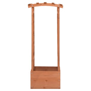 Fioriera | Cassetta per fiori | Vaso a Traliccio con Arco 49x39x117 cm in Legno di Abete