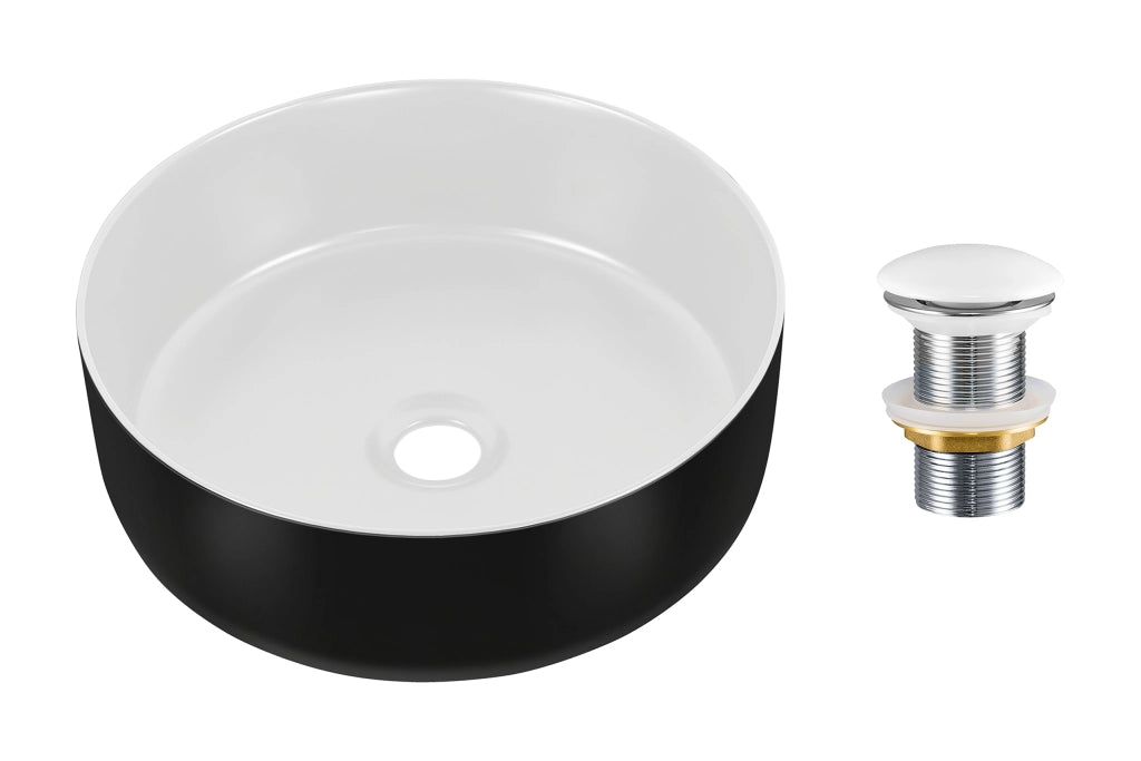 Set lavabo con tappo click-clack Lavabi da appoggio 36 x 1401 x 36 cm