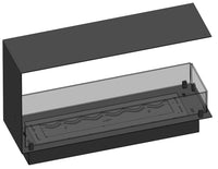 Camino a Bioetanolo da Incasso 100x30x60 cm Infire U1000 Slim Nero