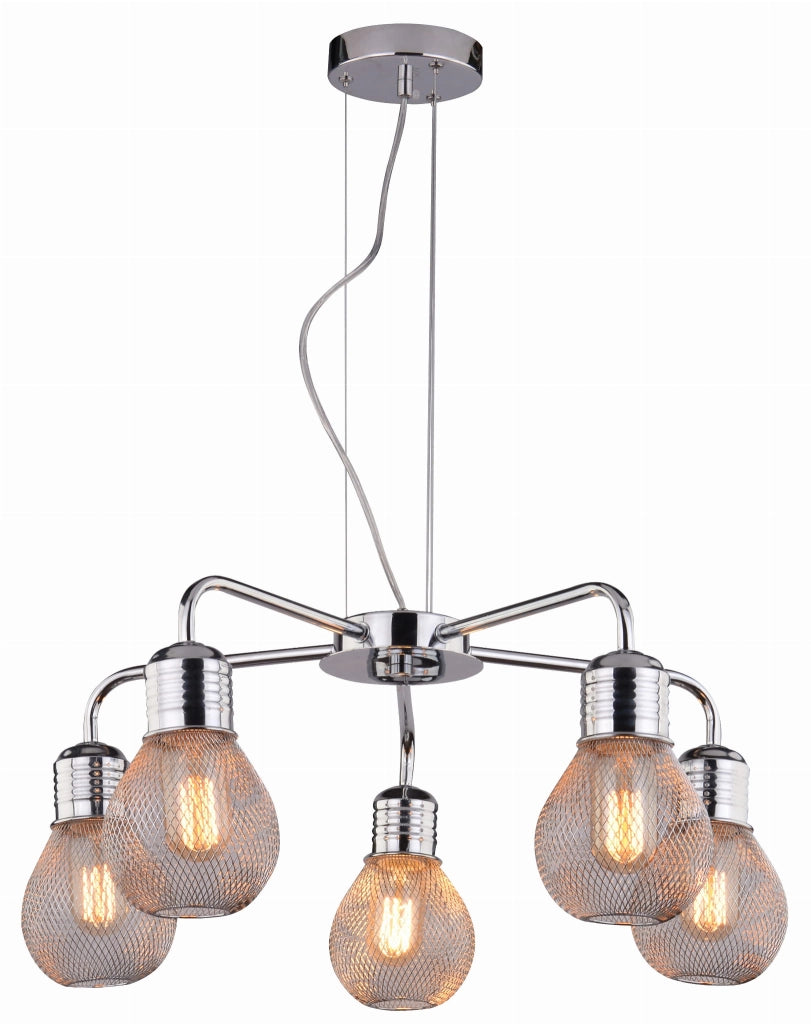 Lampadario Candellux Gliva 35-58669 5xE27 cromo metallo
